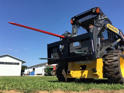 bale grapple for skid steer|skid steer bale spear.